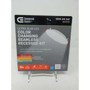 Commercial Electric 6" Ultra Slim LED Color Changing Recessed Light Kit 1009 415